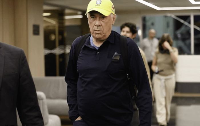 Carlo Ancelotti chega ao Brasil para assumir a Seleção Brasileira
